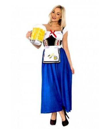 Blue German Beer Maid ADULT HIRE